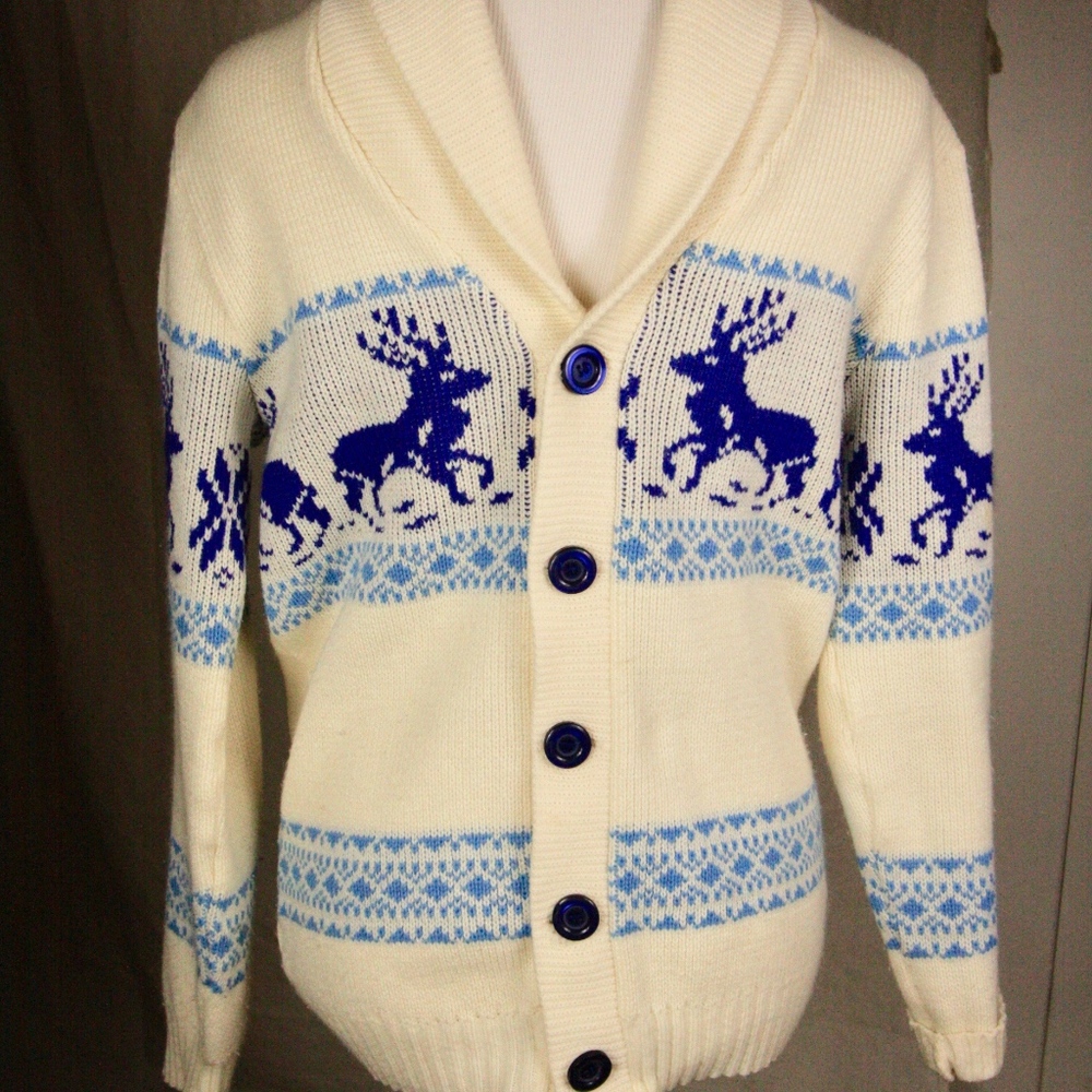 Vintage Reindeer Cardigan